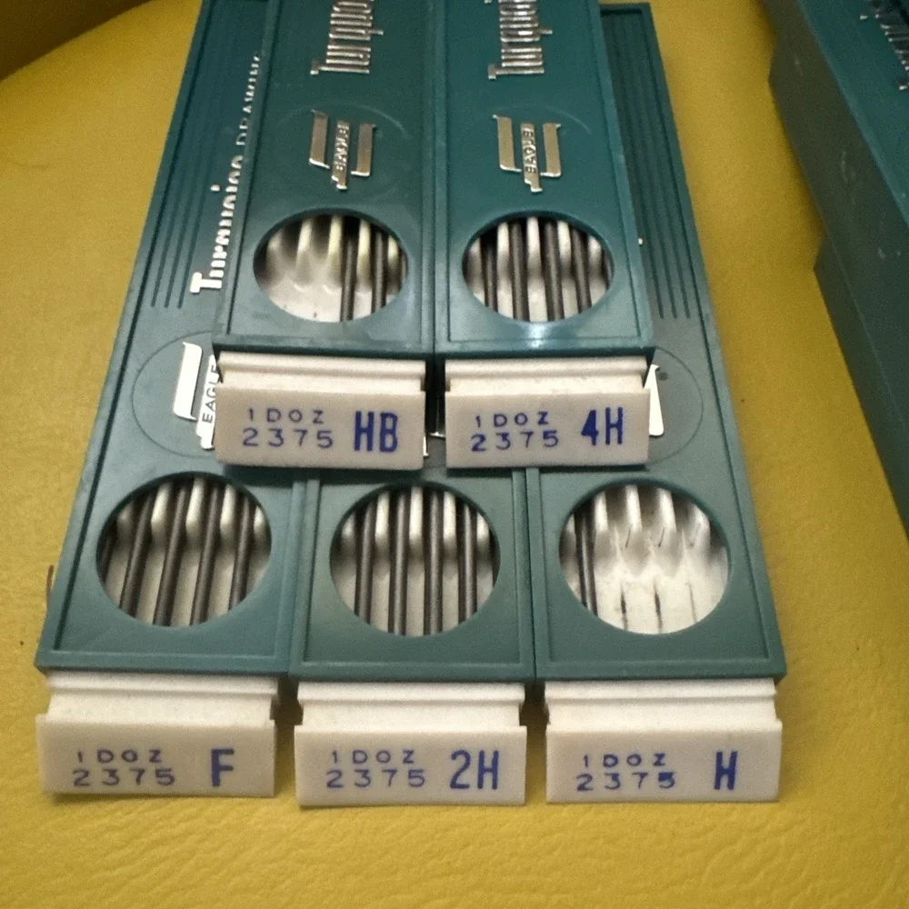 Vtg Lot 120 Eagle Turquoise Drawing Leads 2375 2H 4H 6H H HB F NOS Pencil USA